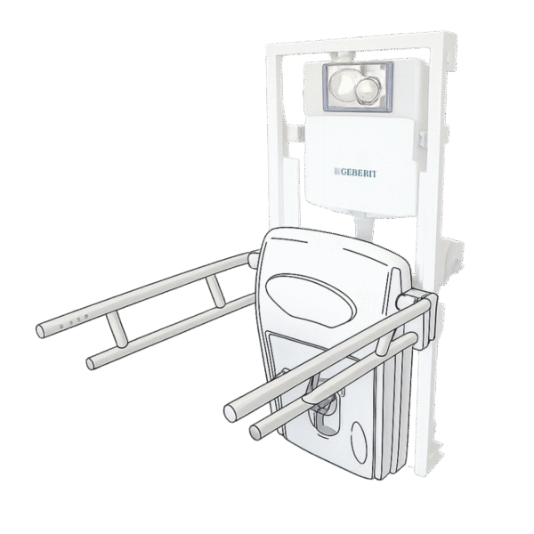 raised toilet seat with arms Hungary