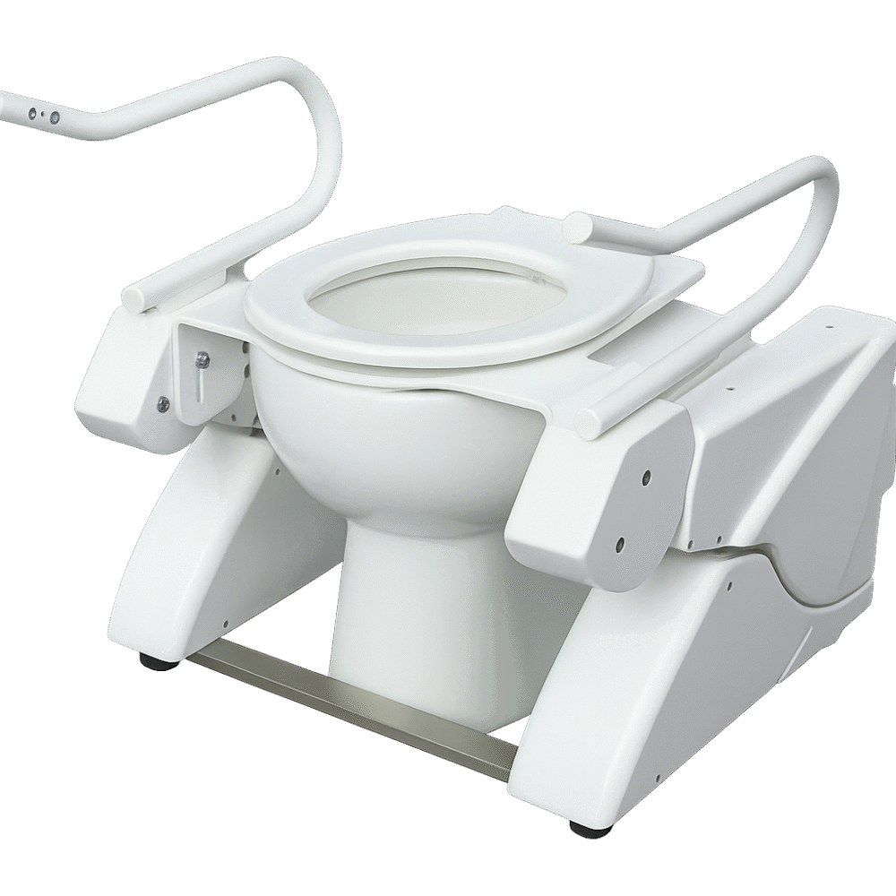 Raised toilet seat for seniors